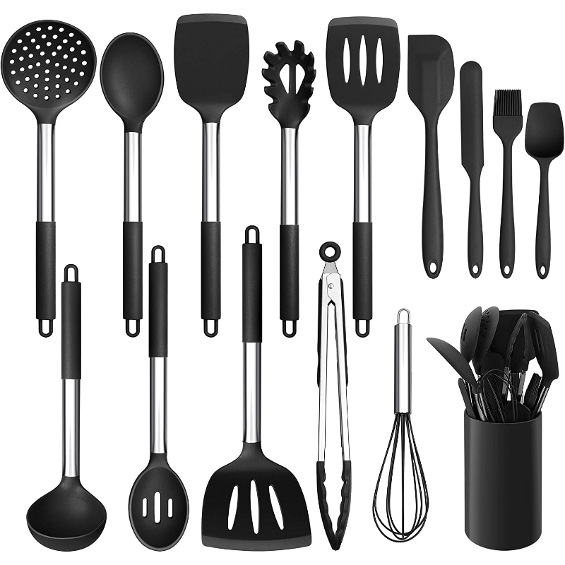 15-Piece Silicone Kitchen Utensil Set