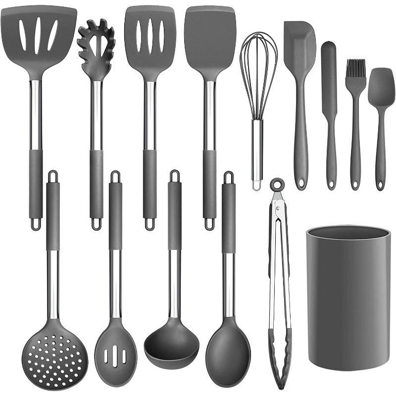 15-Piece Silicone Kitchen Utensil Set