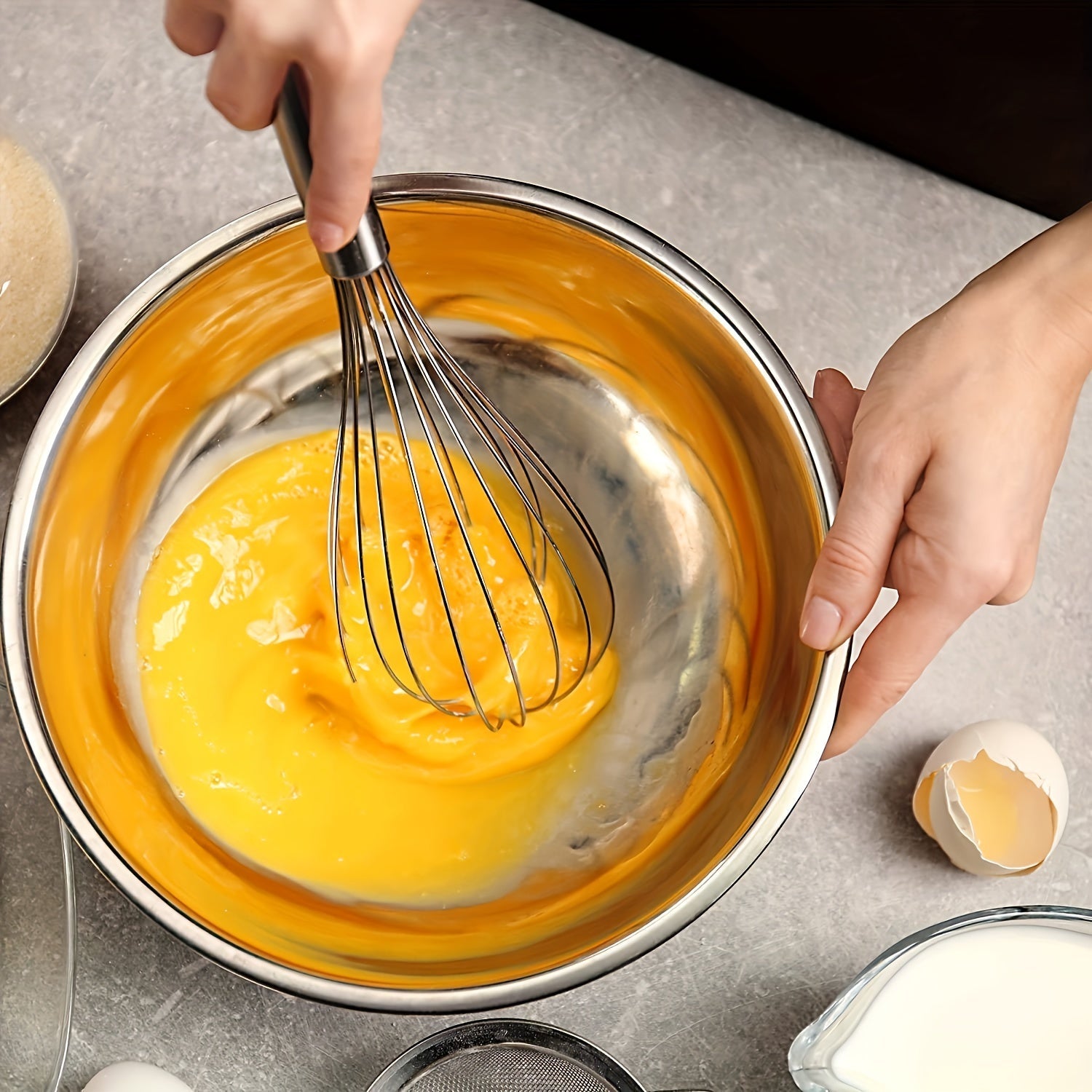 3-Piece Stainless Steel Whisk Set
