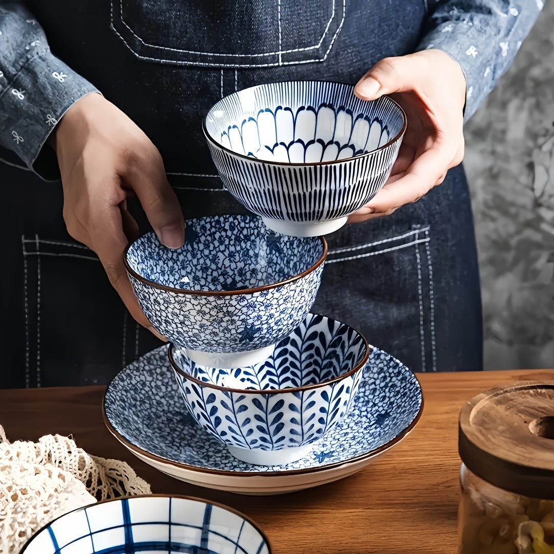 Japanese Design Rice Bowl Set