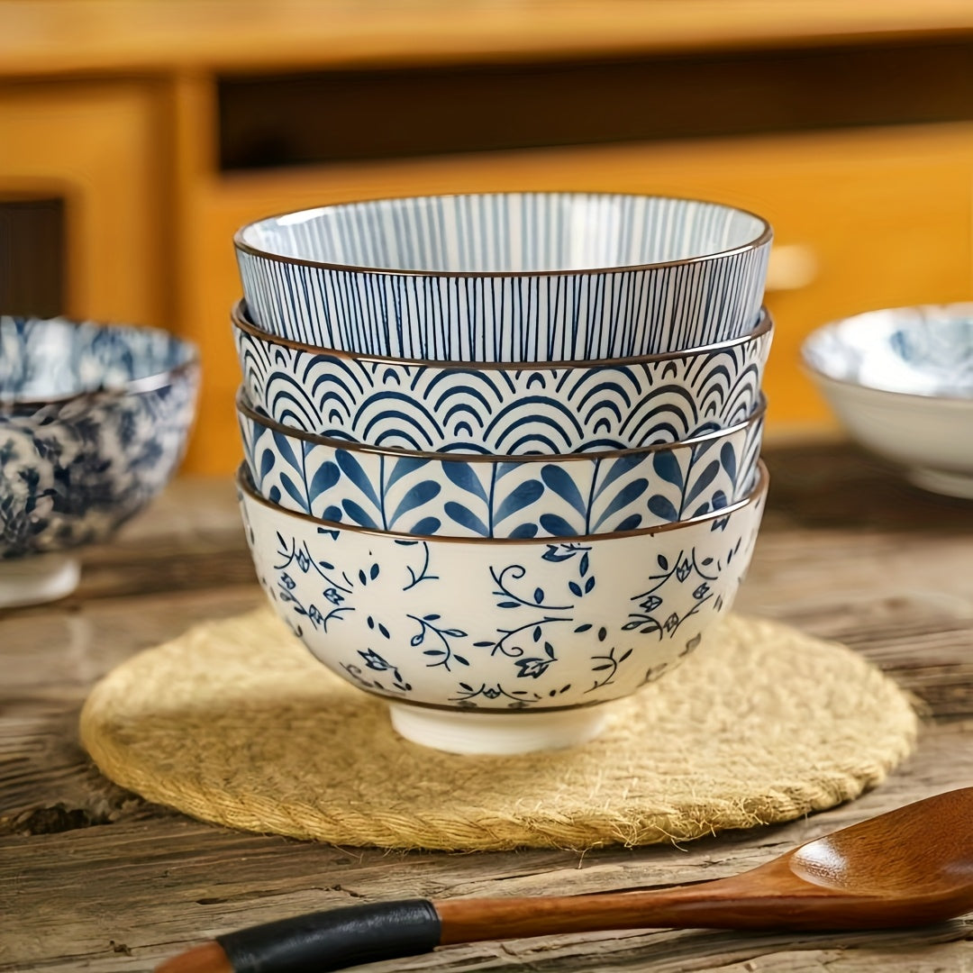 Japanese Design Rice Bowl Set