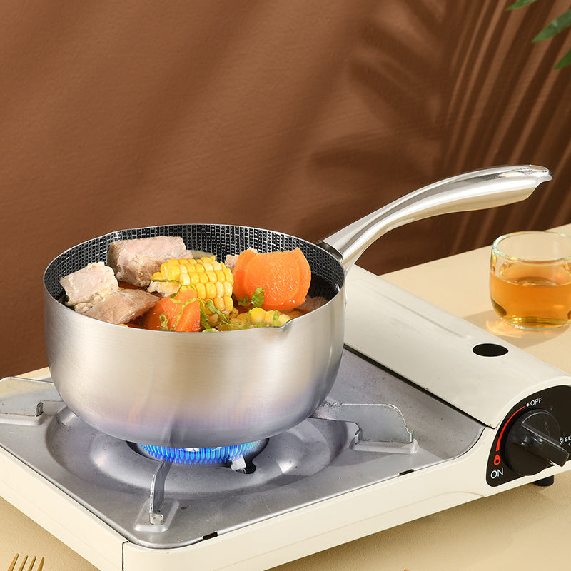Saucepan with Pour Spouts