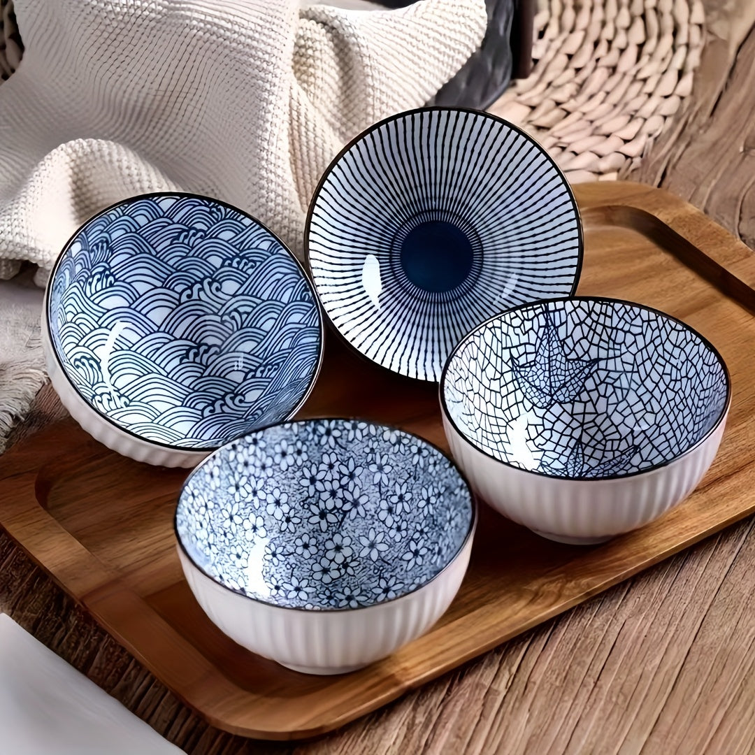 Japanese Design Rice Bowl Set
