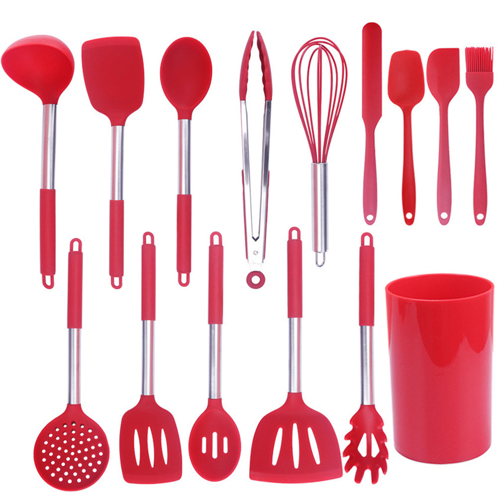 15-Piece Silicone Kitchen Utensil Set