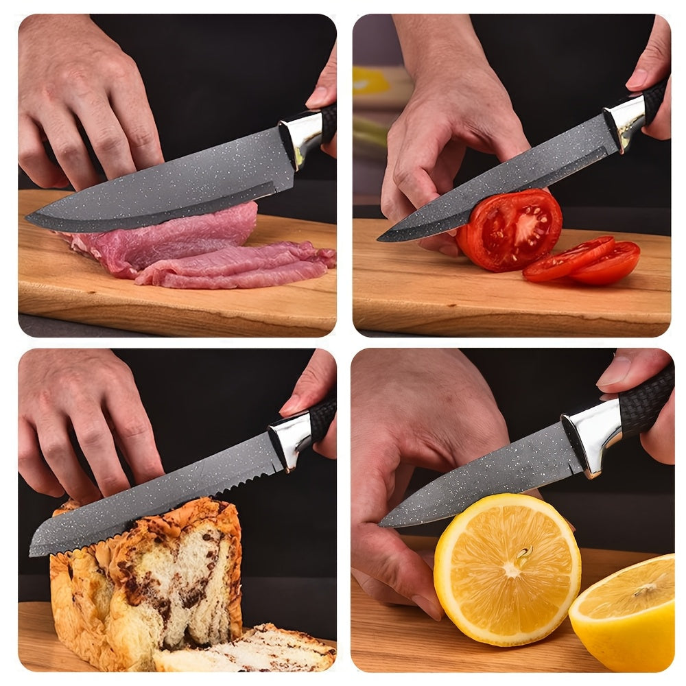 6-Piece Kitchen Knife Set with Magnetic Strip