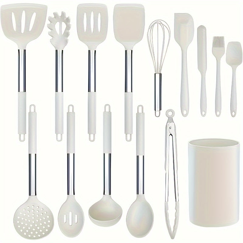 15-Piece Silicone Kitchen Utensil Set