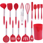 15-Piece Silicone Kitchen Utensil Set