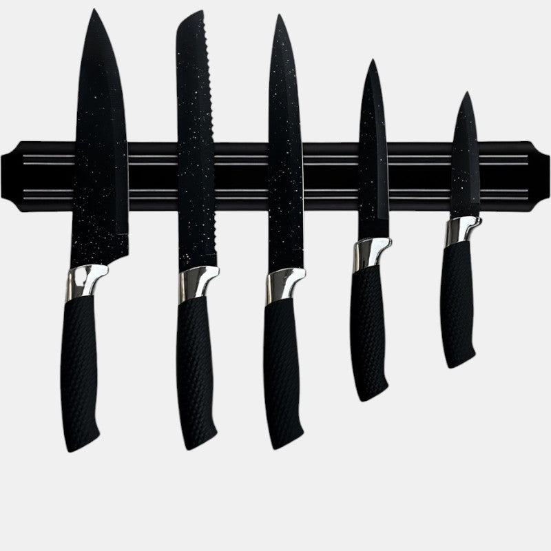 6-Piece Kitchen Knife Set with Magnetic Strip