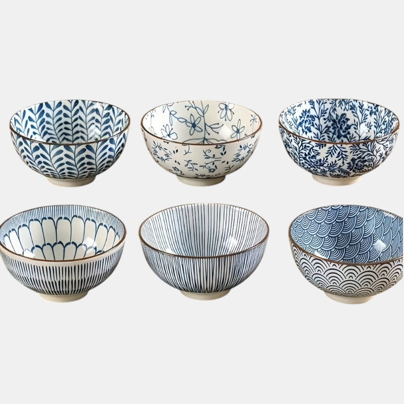 Japanese Design Rice Bowl Set