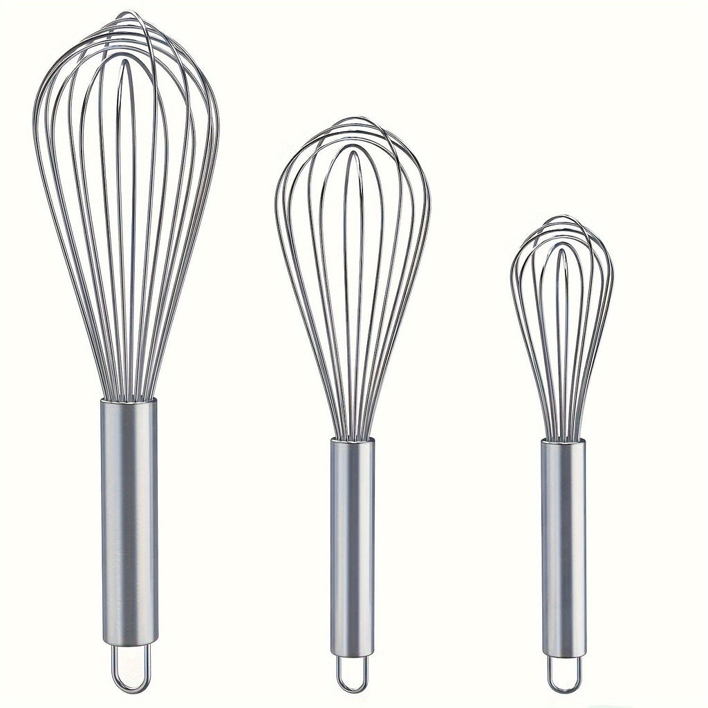 3-Piece Stainless Steel Whisk Set