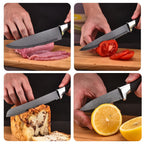 6-Piece Kitchen Knife Set with Magnetic Strip
