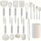 15-Piece Silicone Kitchen Utensil Set